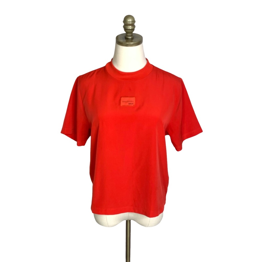 adidas equipment red SMALL athletic casual shirt top 2993